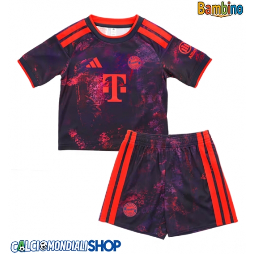 Maglie da calcio Bayern Munich Terza Maglia Bambino 2026-27 Manica Corta + Pantaloni corti)